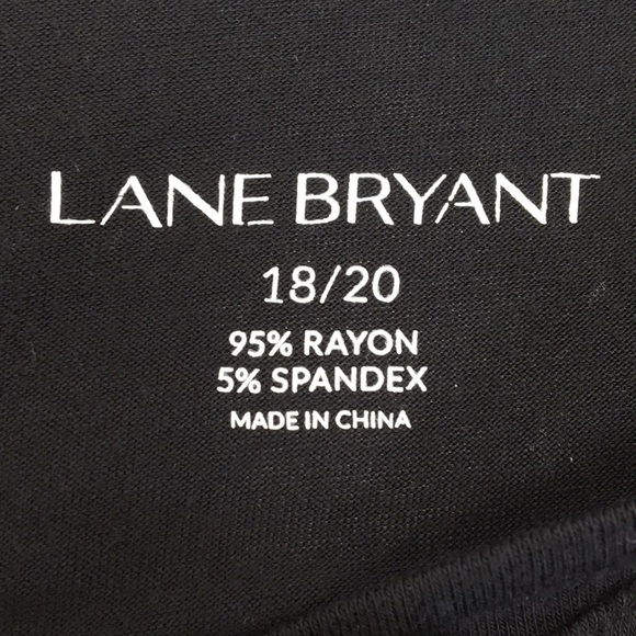 Lane Bryant Women's Black Embellished Dress Top Size 18/20 Like-NEW Condition - Picture 5 of 5